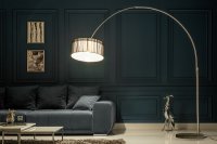 Lampadaire EXTENSO 230 cm Noir avec Base en Marbre