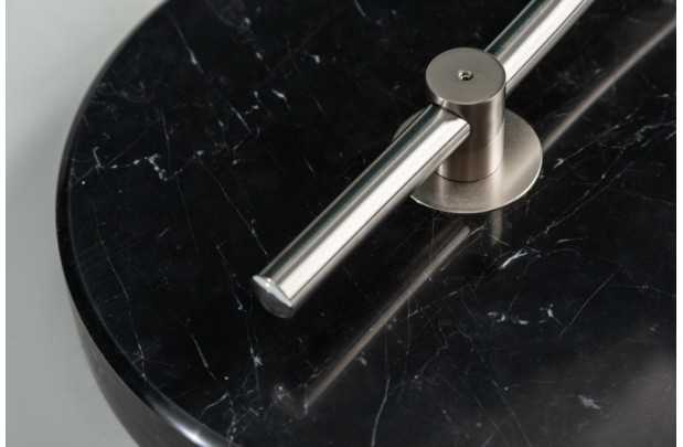 Lampadaire de 180cm extensible en arc  noir et or