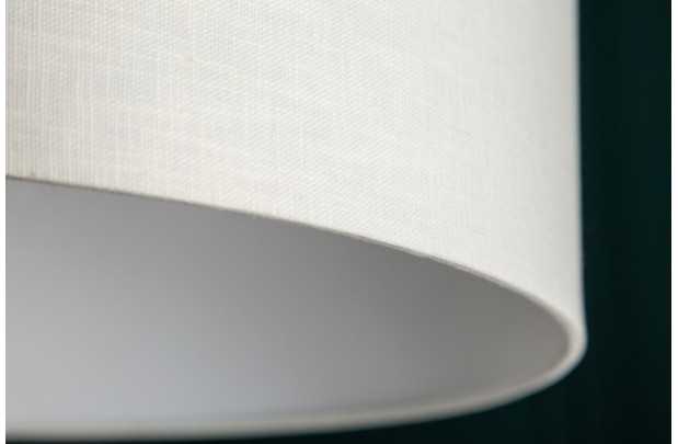 Lampadaire extensible design arc en lin blanc