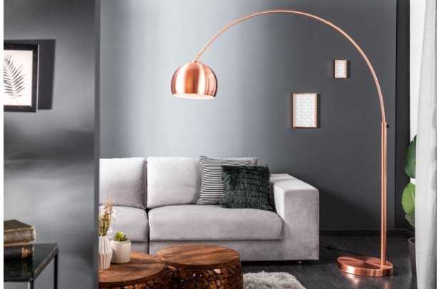 Lampadaire extensible de 170 à 210cm cuivré