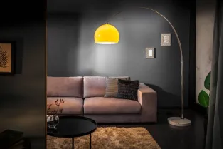 Lampadaire extensible 175-205cm coloris orange