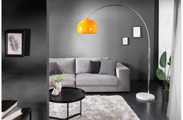 Lampadaire extensible 175-205cm coloris orange