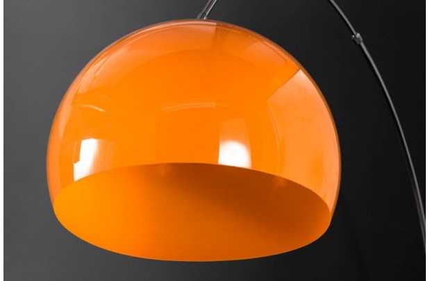 Lampadaire extensible 175-205cm coloris orange