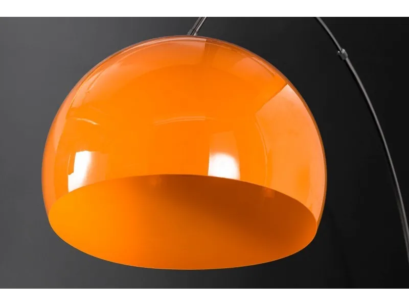 Lampadaire extensible 175-205cm coloris orange