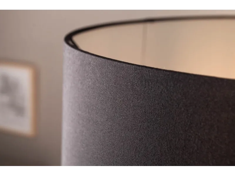 Lampadaire design en bois flotté coloris noir