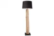 Lampadaire design en bois flotté coloris noir