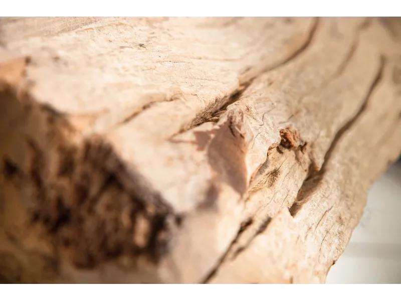 Lampadaire design en bois flotté coloris beige