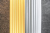 Lampadaire moderne 200 cm en tissu plissé blanc
