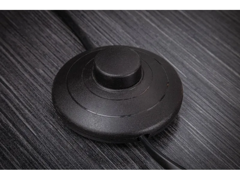 Lampadaire ovale de 180cm en latex plissé blanc