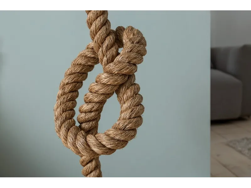 Lampadaire de 160 cm en lin écrue