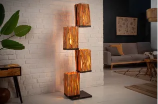 Lampadaire Euphoria 154cm en bois longane