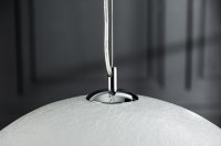 Lampe suspendue 50 cm design "GLOW" coloris blanc et doré
