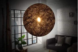Lampe suspendue 60 cm design "COCOON"  coloris noir 2