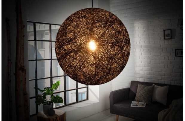 Lampe suspendue 60 cm design "COCOON"  coloris noir