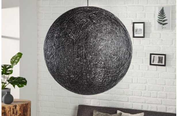 Lampe suspendue 60 cm design "COCOON"  coloris noir