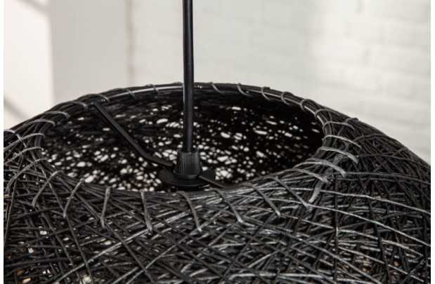 Lampe suspendue 60 cm design "COCOON"  coloris noir