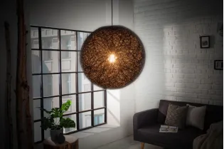 Lampe suspendue 45cm design "COCOON"  coloris noir 2