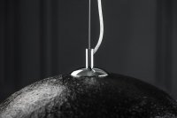 Lampe suspendue 50 cm design GLOW en fibre de verre coloris noir et or