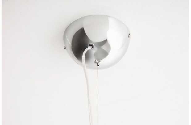 Lampe suspendue 70 cm design GLOW en fibre de verre coloris noir et or