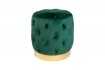 tabouret design baroque capitonné coloris vert foncé et doré tabouret design baroque capitonné coloris vert foncé et doré