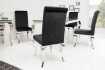 Lot de 2 Chaises de salle à manger design baroque coloris noir Lot de 2 Chaises de salle à manger design baroque coloris noir