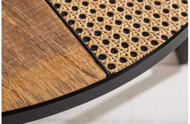 Ensemble de 2 tables d'appoint en bois massif