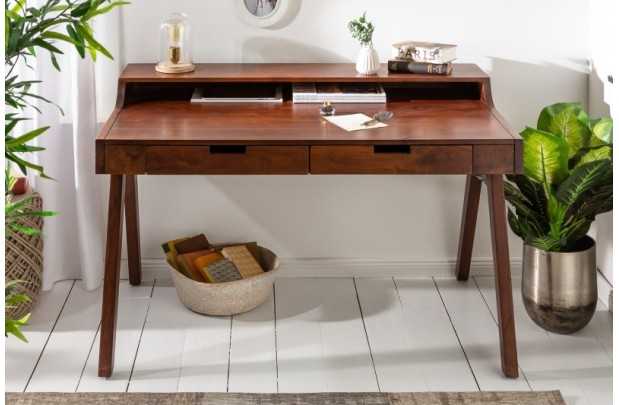 Bureau design en bois massif de 100cm coloris naturel