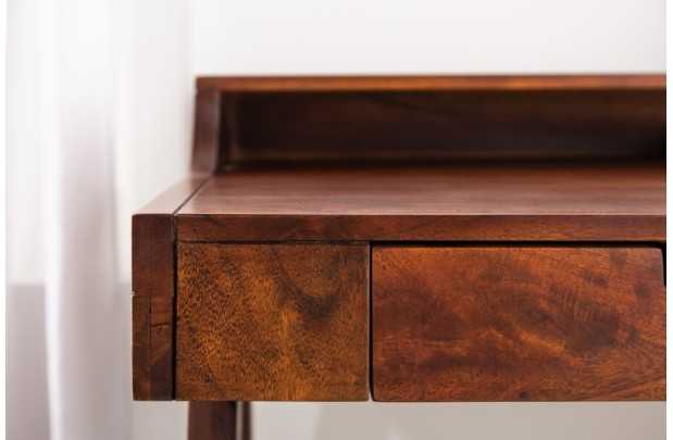 Bureau design en bois massif de 100cm coloris naturel