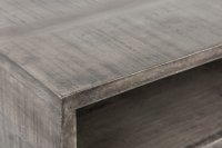 Bureau design de 100cm en bois massif coloris gris