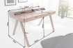 Bureau design en bois massif de 120cm coloris naturel