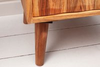 Chevet design scandinave coloris naturel en bois massif à 2 tiroirs