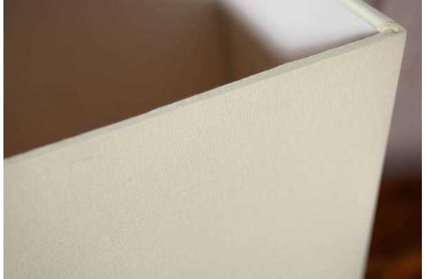 Lampe à poser de 15 cm en bois flotté coloris blanc