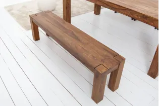 Banquette 160 cm design en bois naturel 2