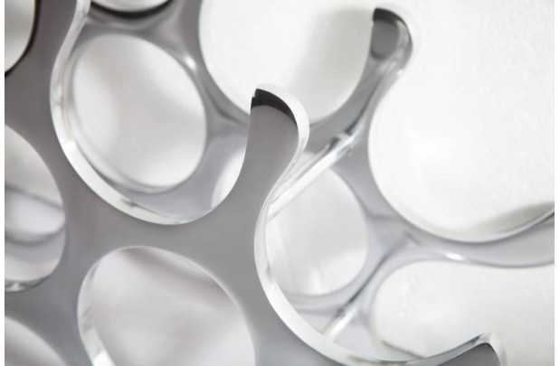 Porte-bouteilles design coloris argent