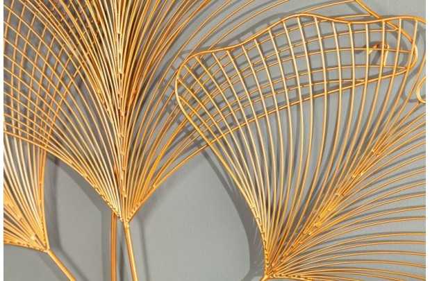 Décoration murale ginkgo 90cm coloris Or