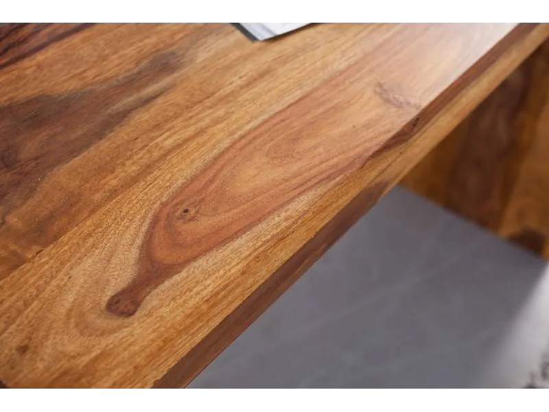 BUREAU DESIGN DE 100CM EN BOIS MASSIF COLORIS NATUREL