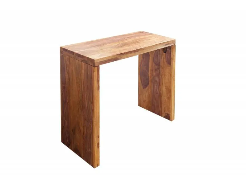 BUREAU DESIGN DE 100CM EN BOIS MASSIF COLORIS NATUREL