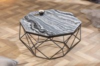 Table basse Diamond 70cm en marbre coloris gris