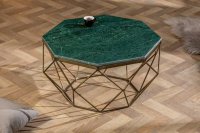 Table basse Diamond 70cm en marbre coloris vert