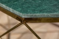 Table basse Diamond 70cm en marbre coloris vert