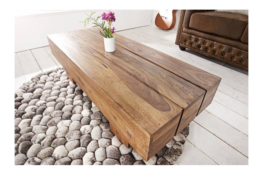 Table basse 100cm en bois massif