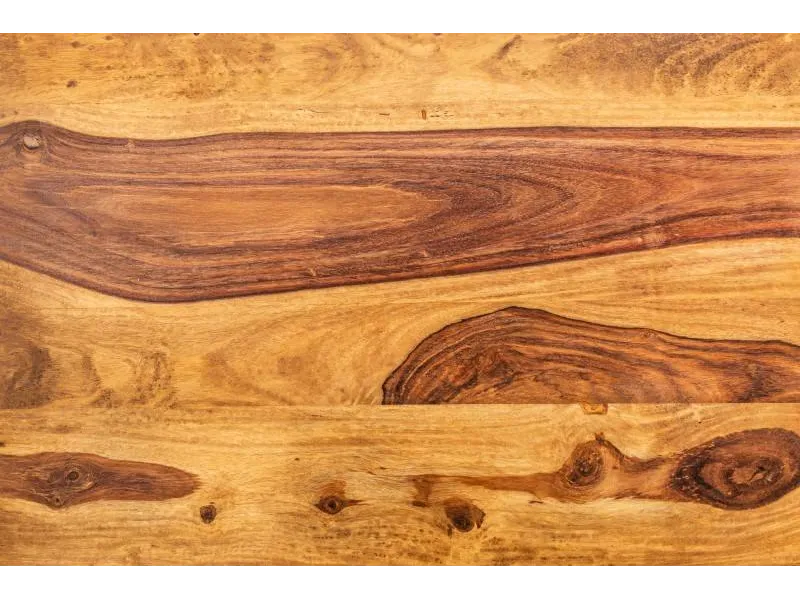 Table basse en bois massif de 45cm coloris naturel