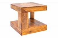 Table basse en bois massif de 45cm coloris naturel