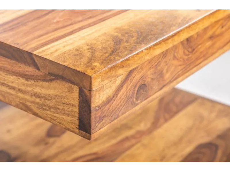 Table basse en bois massif de 60cm coloris naturel