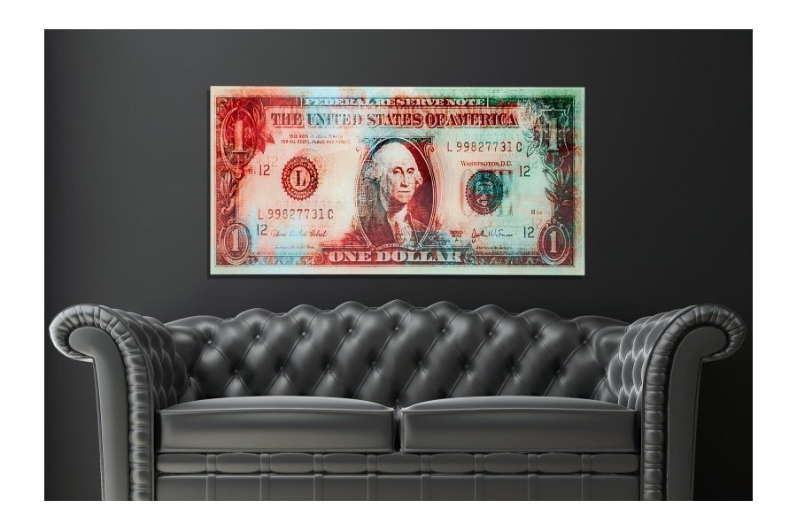Tableau décoratif mural "One Dollars"