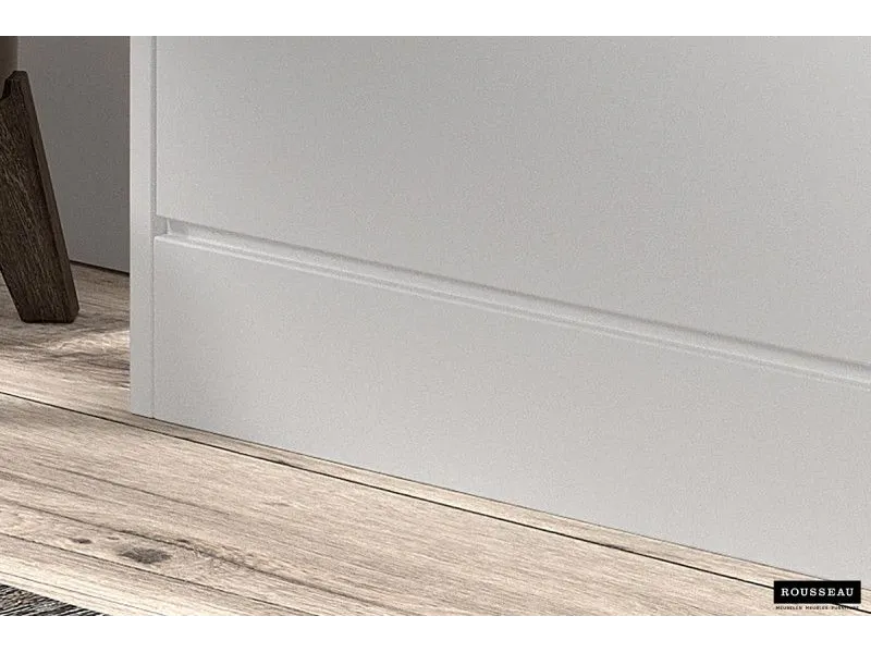 Meuble rangement chaussures, 3 compartiments, coloris blanc