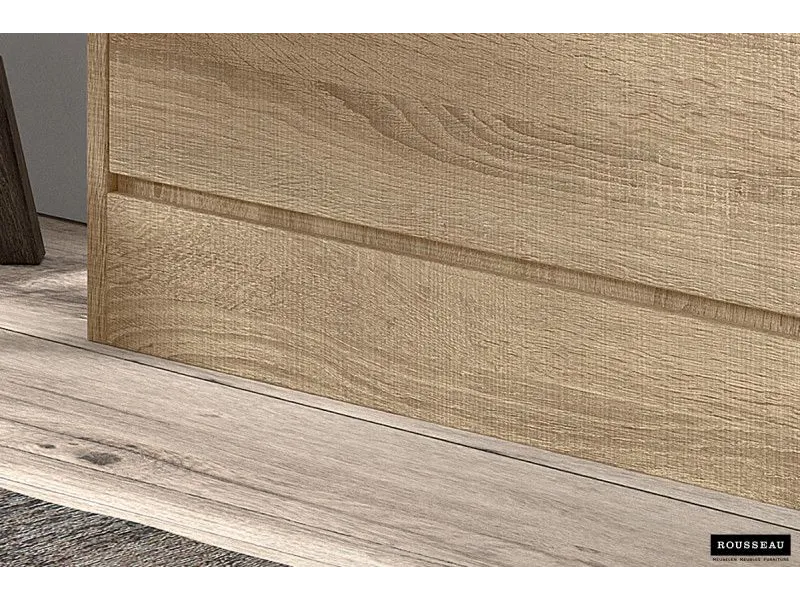 Meuble rangement chaussures, 4 compartiments, coloris bois