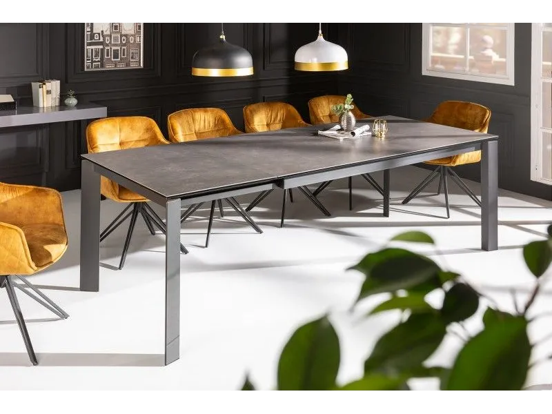 Table à manger extensible 180-240cm anthracite