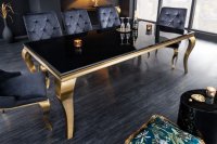 copy of Table de salle à manger 180cm design baroque en noir et or