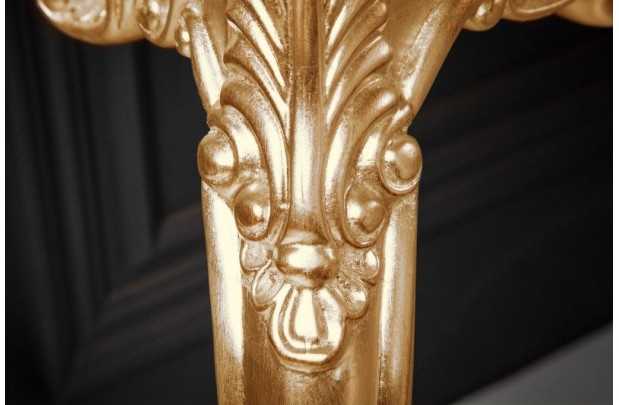 Meuble console 110 cm design classique coloris doré